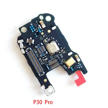 10 бр. Оригинални четец на SIM/SD-карти с микрофон Гъвкав кабел за Huawei P30 Pro Такса за свързване на притежателя на СИМ-карти